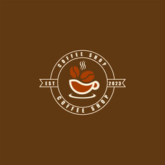 Coffee shop logo design, vector art, icon and ghaphics