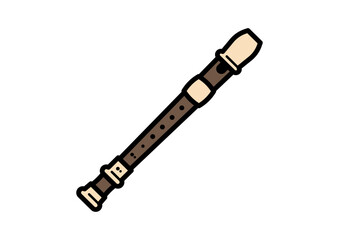 ソプラノリコーダーのイラスト