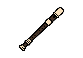 アルトリコーダーのイラスト