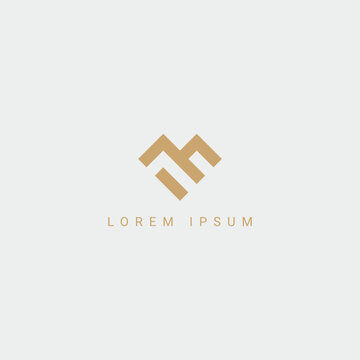 Abstract minimal letter ME EM icon logo vector symbol.