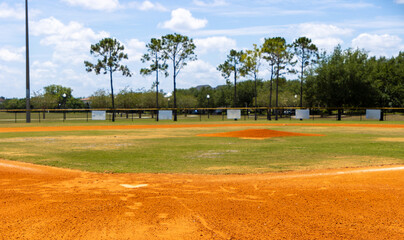 Little league baseball field