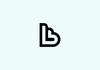 L B logo design featuring a candle symbol