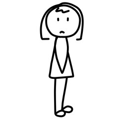 Sad Stick men Figure 