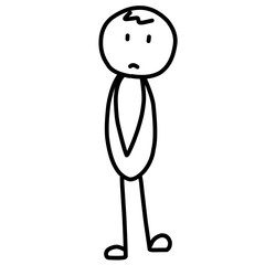 Sad Stick men Figure 