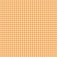 Orange and White Plaid Background. Texture for plaid, tablecloths, clothes, shirts, dresses, paper, bedding, blankets and other textile products. Vector Illustration