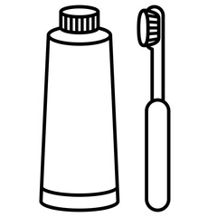 toothbrush and toothpaste
