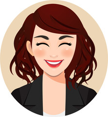 Smiling business woman PNG