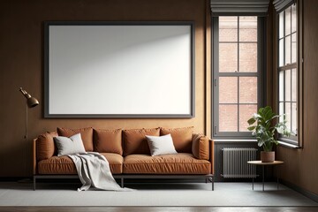 modern living room interior made with generative ai