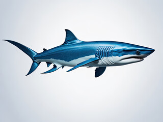 Obraz premium shark isolated on white, Generative Ai