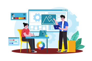 Designer collaborating on product design.