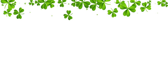 Green Clover Air Vector White Panoramic