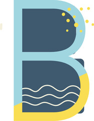 Summer Alphabet B Letter