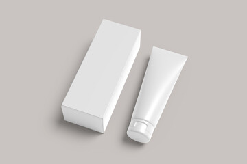 Cosmetic Tube Blank Mockup