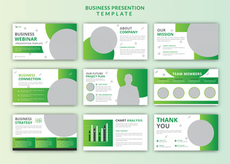 Creative digital marketing  business powerpoint editable presentation slide template design set