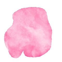 Bright Pink Watercolor Abstract Shapes