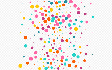 Color Dot FallingFestive Vector Transparent