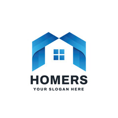 Home Logo Vector Icon Illustration
