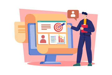 Human resources director developing employee retention plans.