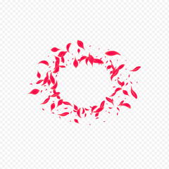 Pink Peach Vector Transparent Background. Blur