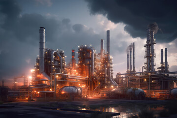 Future factory plant and energy industry