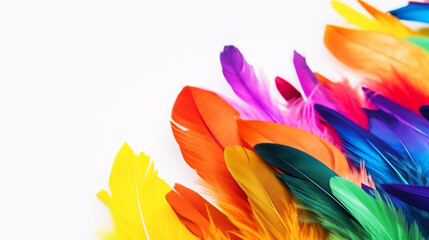 Carnival banner with funny character in fancy dress on stilts. illustration generative ai