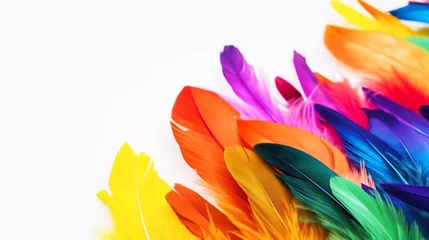 Fototapete Karneval Carnival banner with funny character in fancy dress on stilts. illustration generative ai  © alexkich