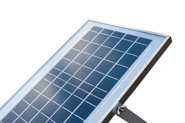 Solar panel on white background. Solar power generation devices are becoming popular nowadays.PNG file.