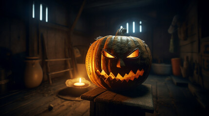 Cute background design for Halloween. Generative ai