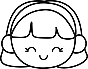 kid face outline
