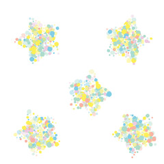 Pastel Dot Christmas White Background.