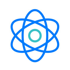 React Native Atom Education Duotone Sign and Icons Png Illustrator Vector