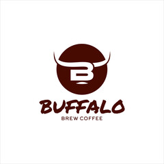 Letter B and a simple bull concept for a  design logo