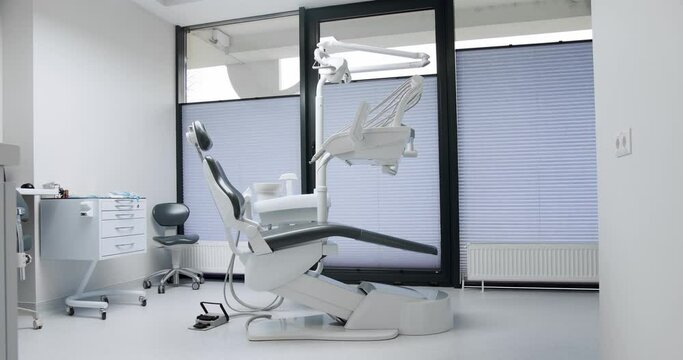 Modern Room with Dental Chair and Medical