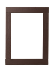 Wooden frame isolated on white. For mirror, photo, picture, painting and others