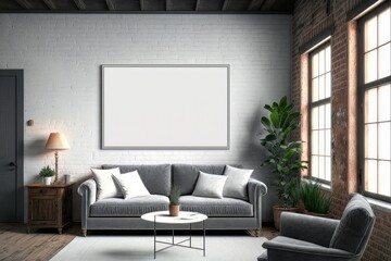 modern living room made with generative ai