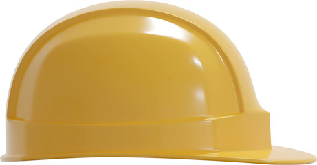 Fototapeta premium 3D Render Yellow Safety Helmet