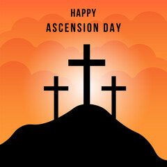 ascension day vector. suitable for card, banner, or poster