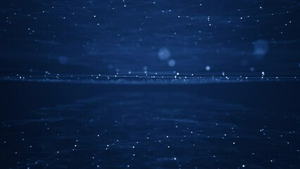 Technology connection digital data and big data concept. Abstract lines and dots connect background. futuristic shape. Computer-generated abstract background. 3D rendering. - Powered by Adobe