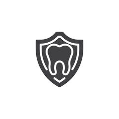 Dental insurance vector icon