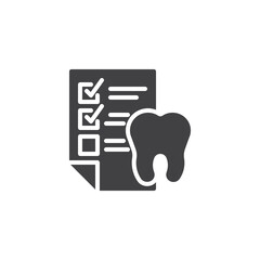 Dental checkup vector icon