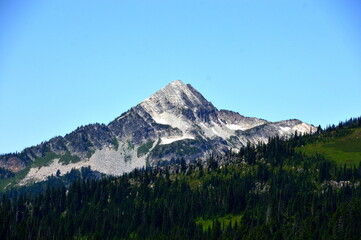 Panorama in Mount Rainier National Park, Washington