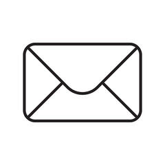 Inbox Icon, Email Symbol, Chat Message Icon Black Transparent Background