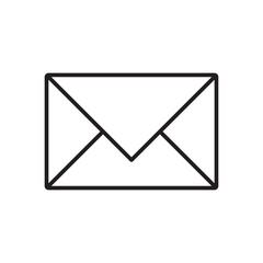 Inbox Icon, Email Symbol, Chat Message Icon Black Transparent Background