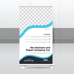Roll up banner design for your business company