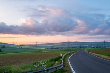 sunrise over the valley