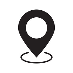 Location flat Icon, GPS Pointer Icon, Map Locator Sign, Pin location Vector, Colored Pin Point Transparent Background