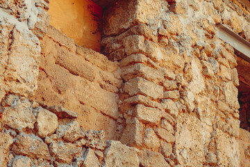 old stone building, old masonry