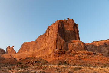 Fototapeta premium Red Cliff Face at Arches National Park
