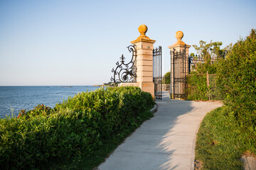 Public access path at Newport Cliff Walk Ruggles