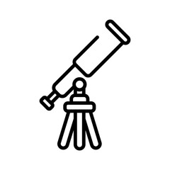 telescope sign symbol vector